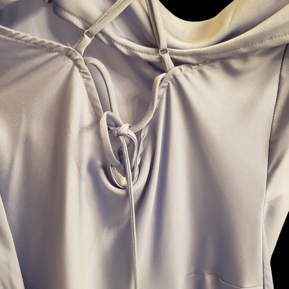 ASTR the Label Gaia Dress in Denim Blue Slip Midi Large NWT - Picture 7 of 12